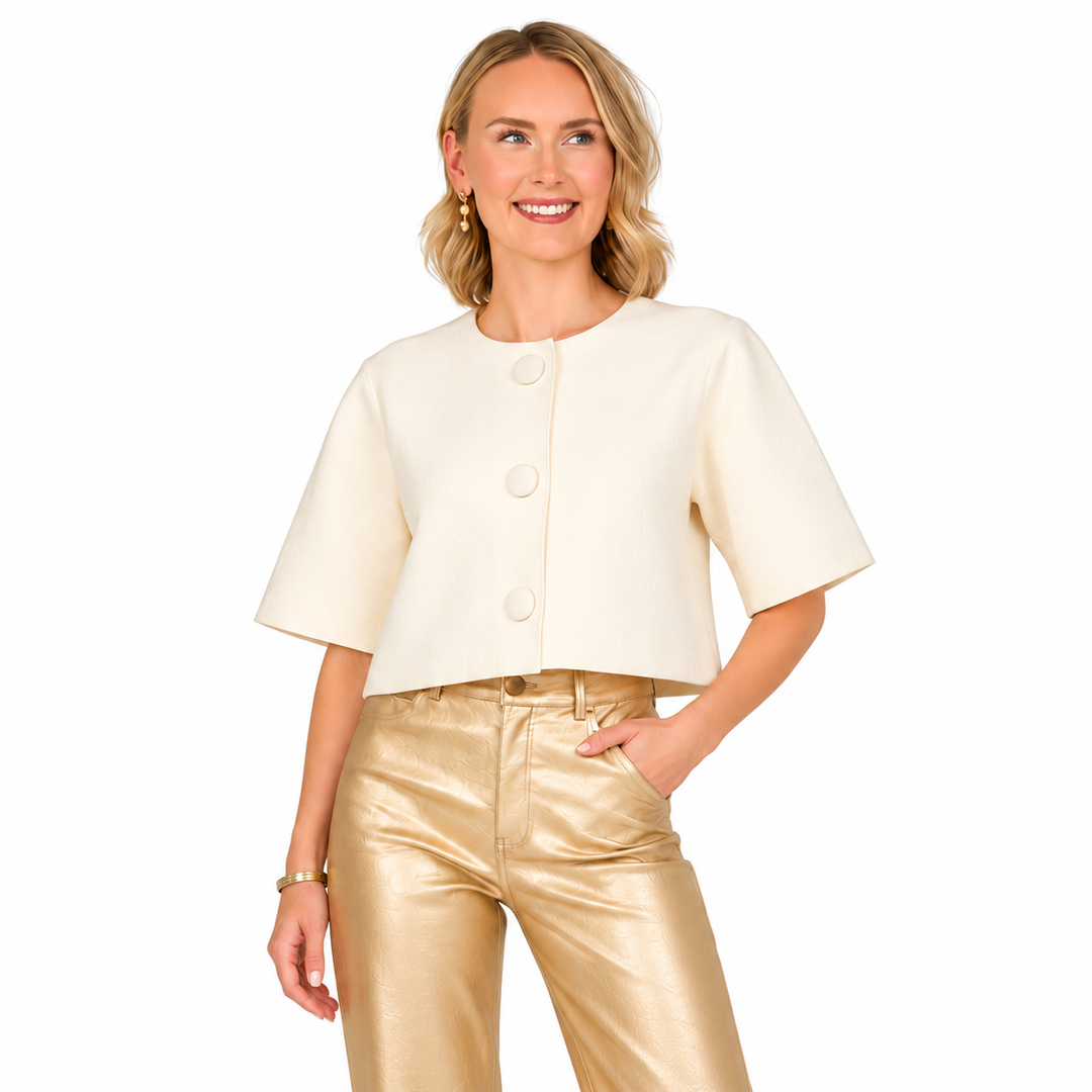 Sasha - Sweater Jacket (Cream)