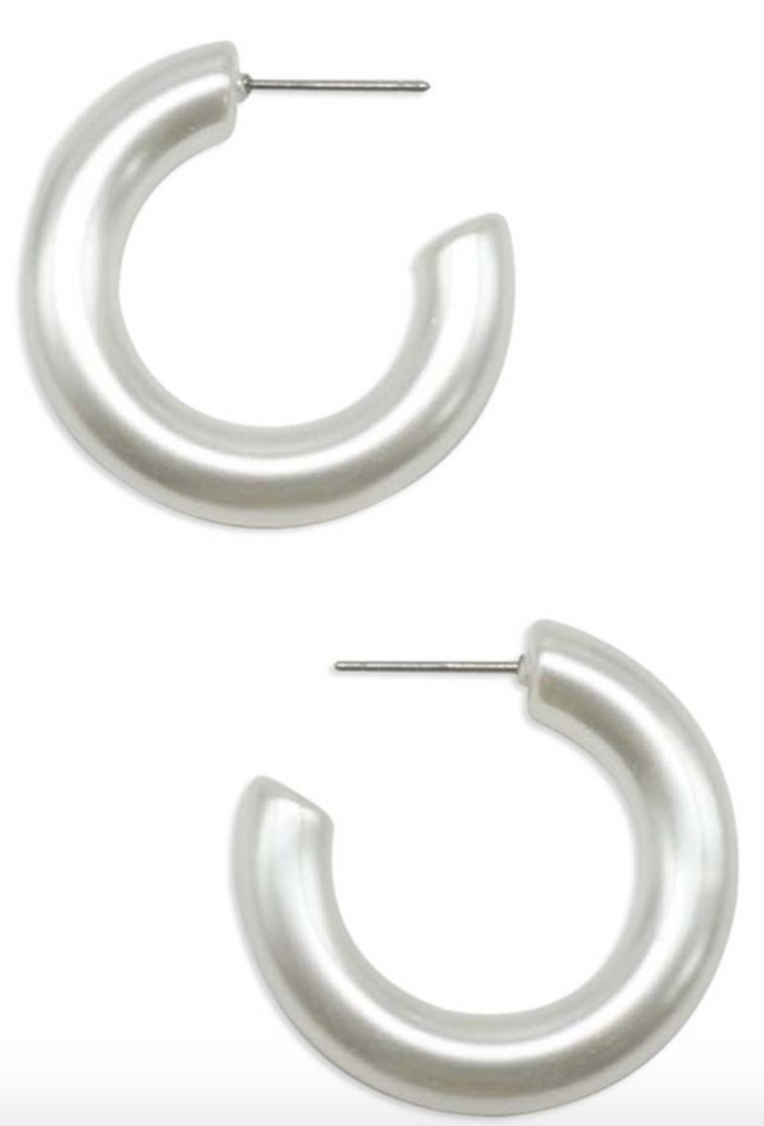 Lana - Chunky Hoop Earrings (Silver)