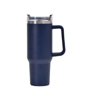 40 oz. Stainless Steel Tumbler with Handle - Navy