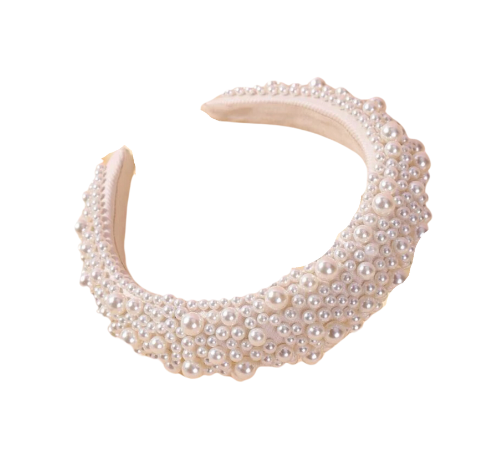 Kati - Chunky Pearl Headband (Ivory)