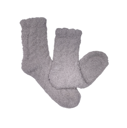 Fuzzy Socks - Taupe