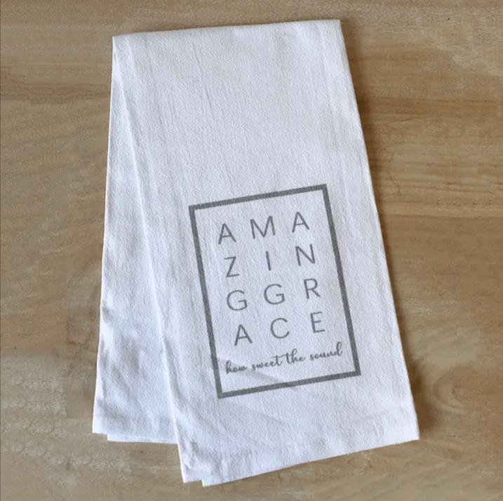 Amazing Grace Tea Towel