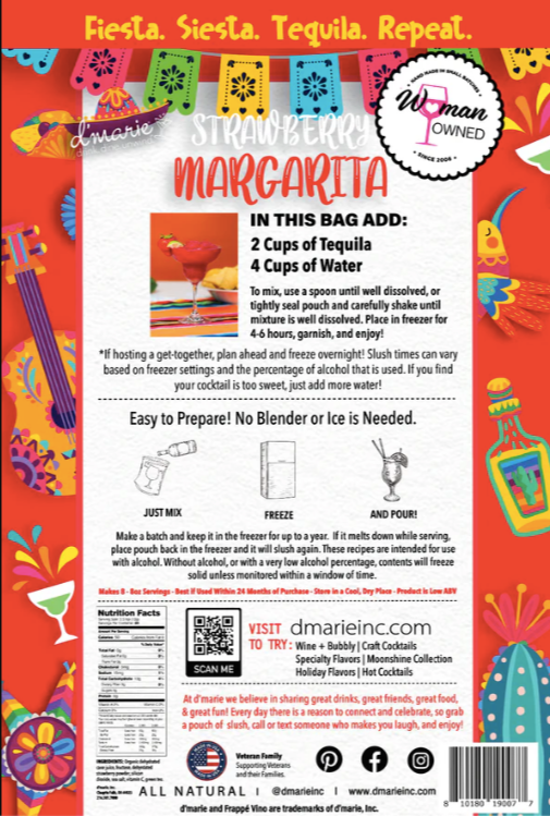 d'marie - Strawberry Margarita Cocktail Mix