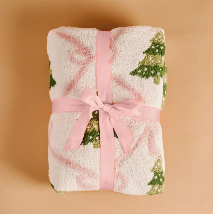 Cozy Luxe Blanket - Twinkling Trees