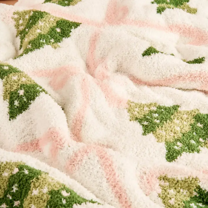 Cozy Luxe Blanket - Twinkling Trees