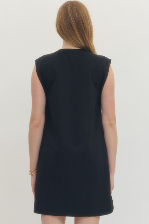 Betsy - Black Sleeveless Mini Dress