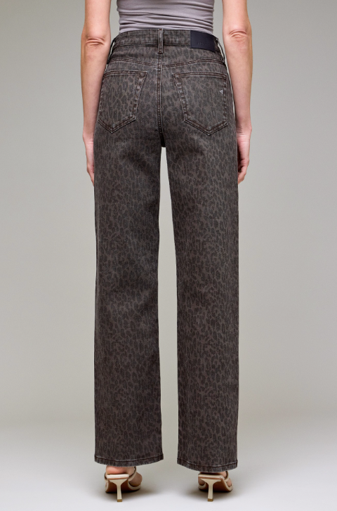 Christina - Cheetah Straight Leg Denim