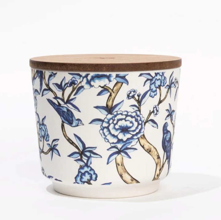 Greenleaf - Classic Linen 3-Wick Patterned Candle