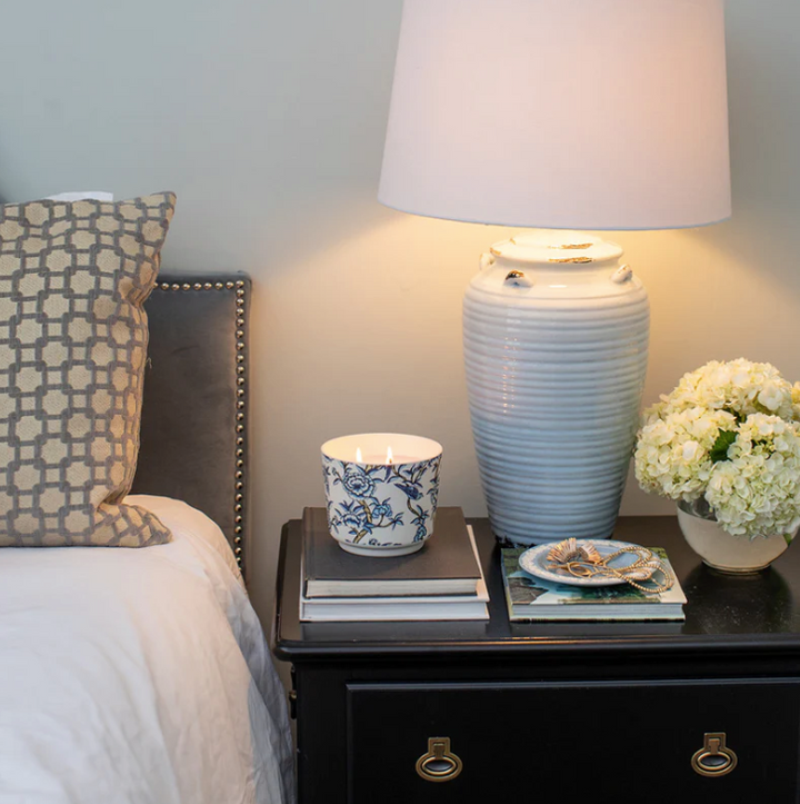 Greenleaf - Classic Linen 3-Wick Patterned Candle