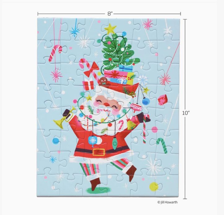 Fancy Pants Santa 48 Piece Christmas Puzzle