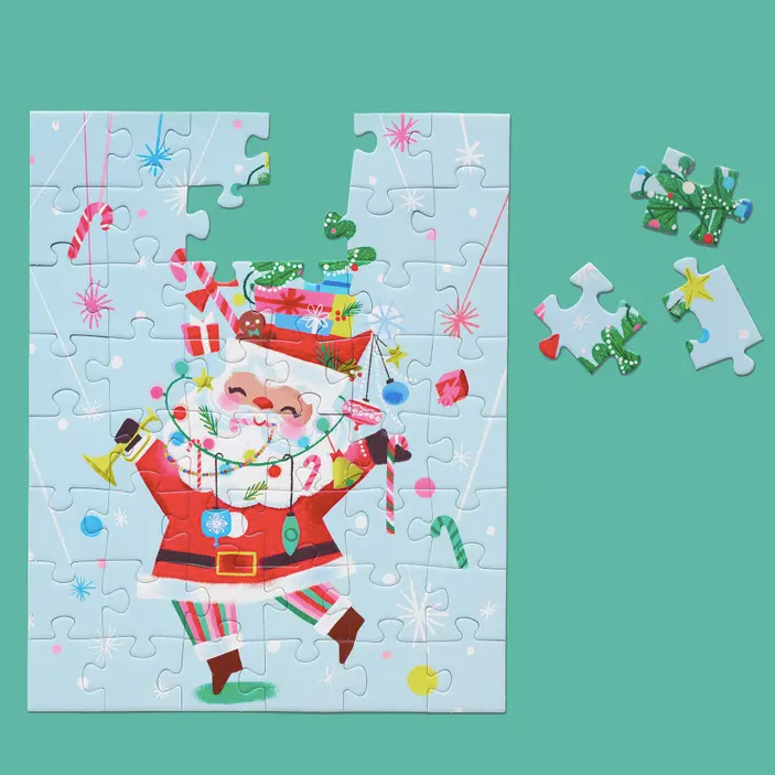 Fancy Pants Santa 48 Piece Christmas Puzzle