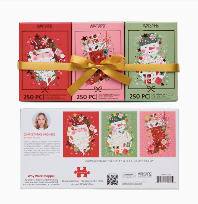 Christmas Wishes 250 Piece Puzzle Set of 3