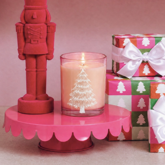 Sweet Grace Pink Tree Candle #079