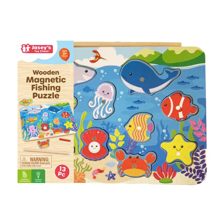 Wooden Magnetic Fishing Puzzle