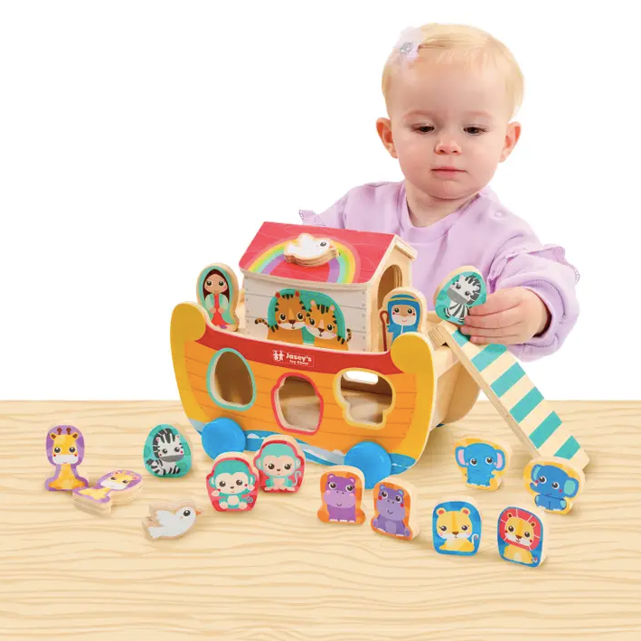 Noah's Ark Wooden Sort & Match Toy