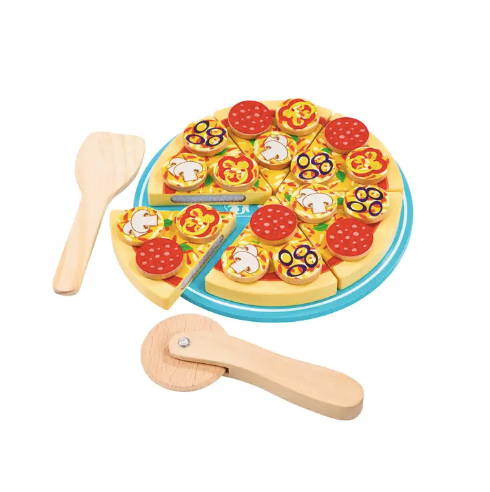 Wooden Make & Slice Pizza Set