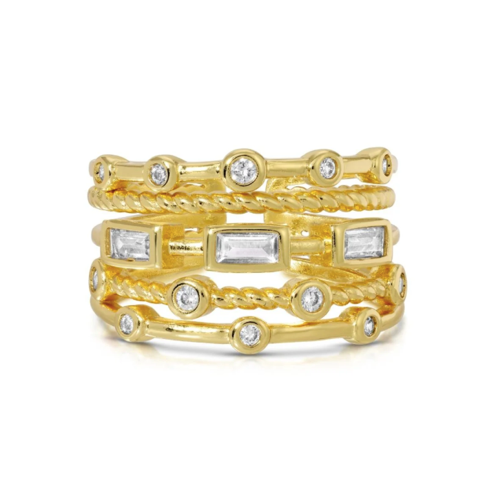 Splendid Iris - Layered Statement Ring