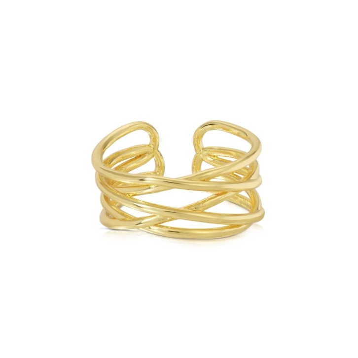 Splendid Iris - Multi Layer Adjustable Ring