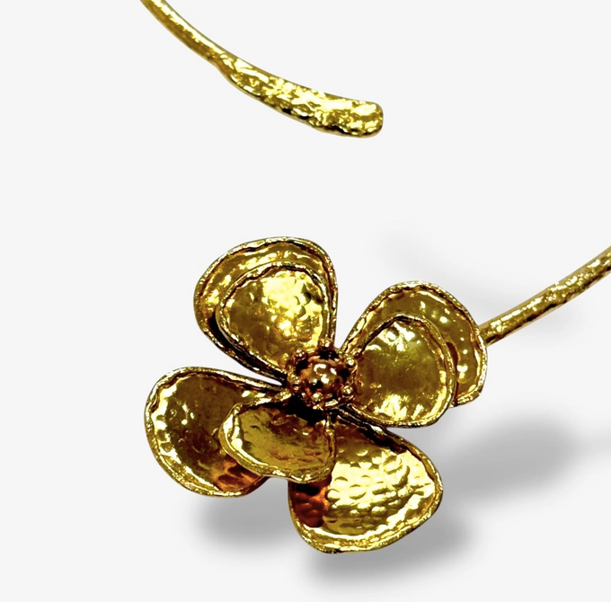 Shiloh - Gold Orchid Choker