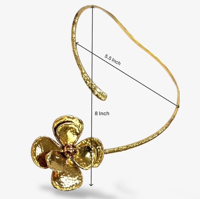Shiloh - Gold Orchid Choker