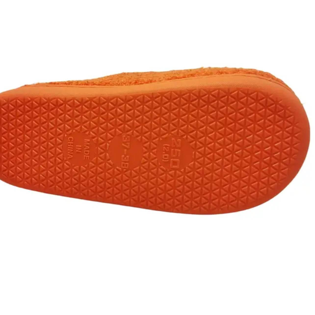 Slippers - Orange Jack-O-Lantern Face