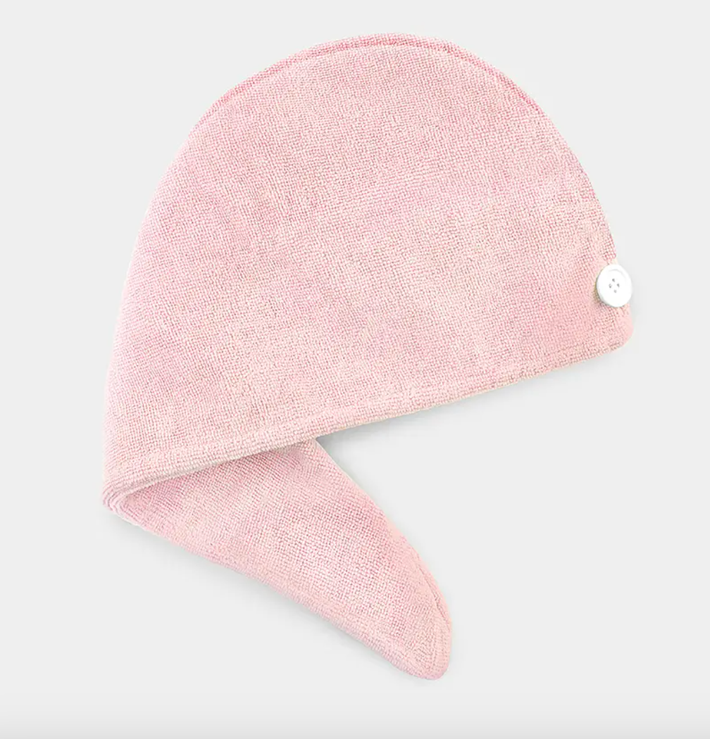 Microfiber Hair Turban Towel - (Pink)