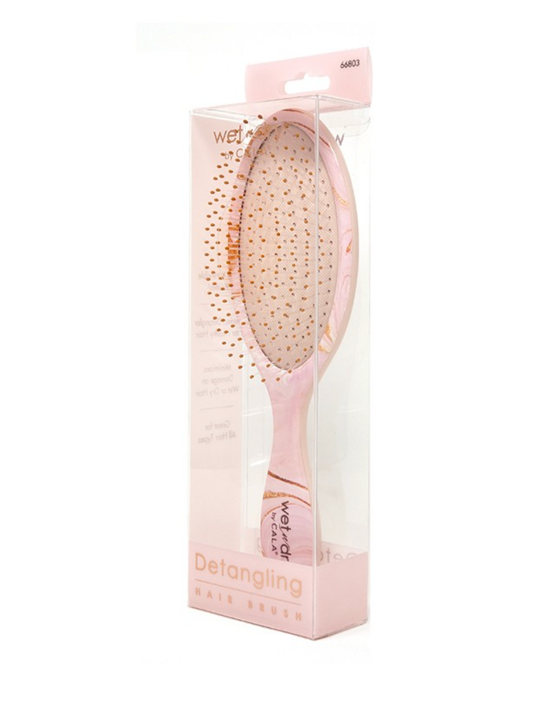 Cala Wet N Dry Detangling Hair Brush - (Pink Marble)