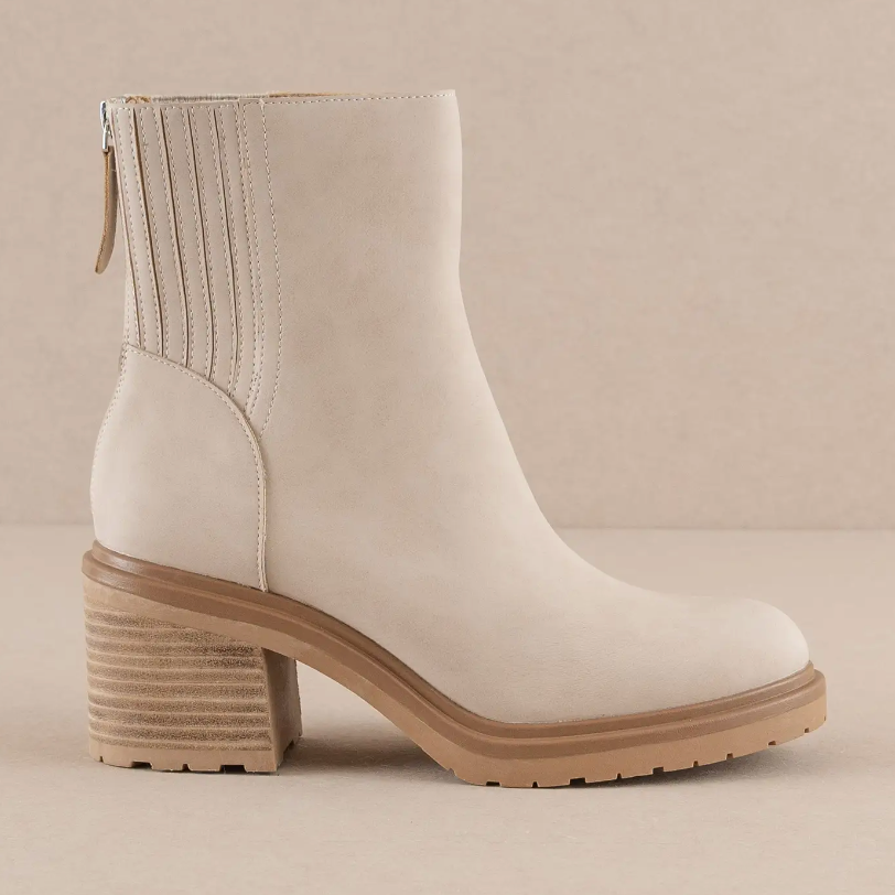 Megan - Beige Bootie