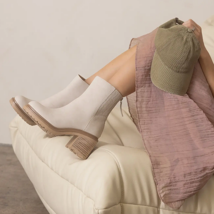Megan - Beige Bootie