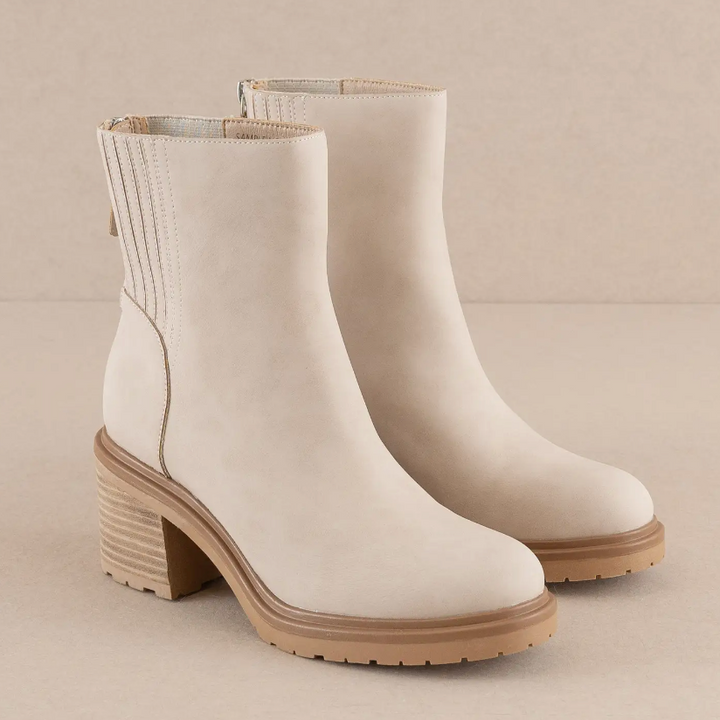 Megan - Beige Bootie