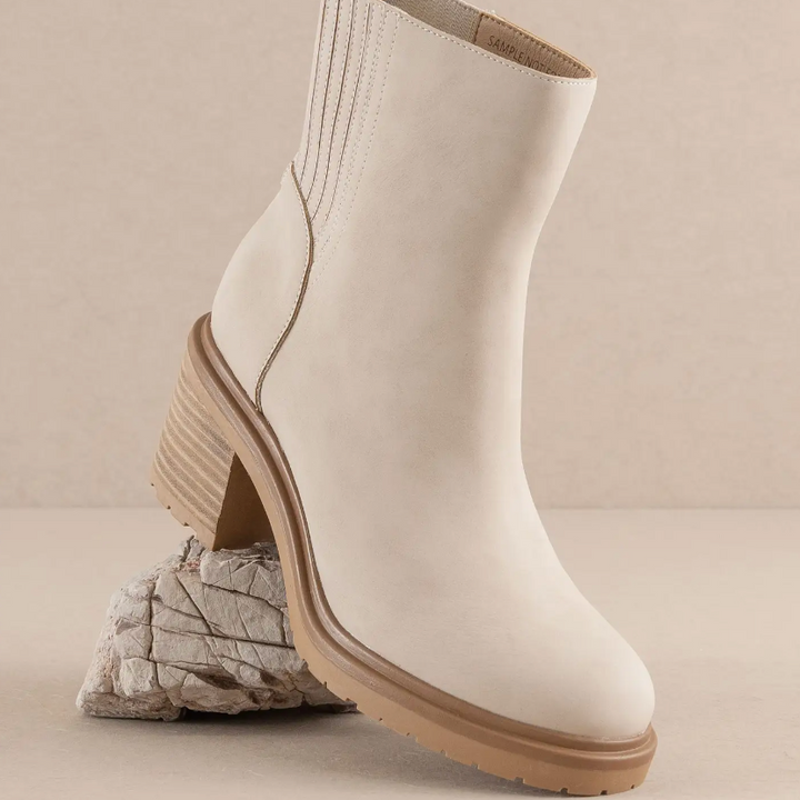 Megan - Beige Bootie