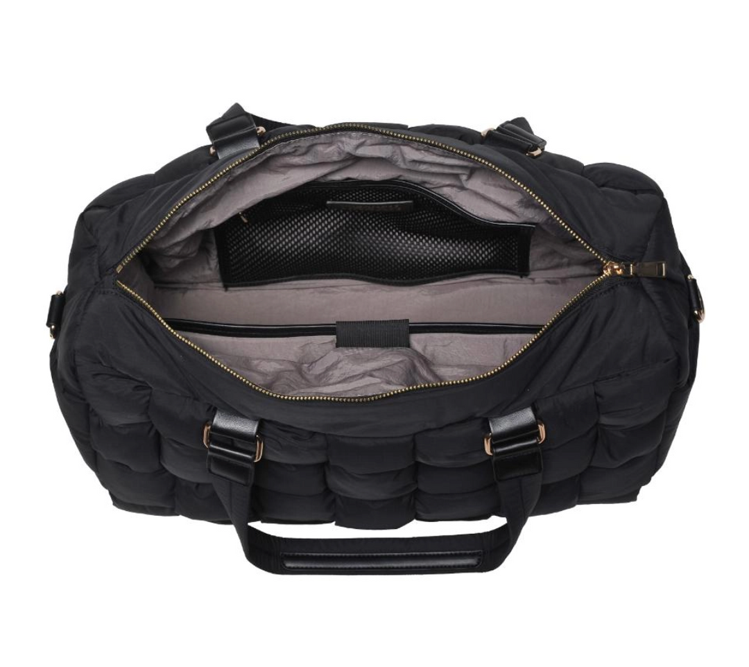 Serena - Woven Nylon Duffle Bag