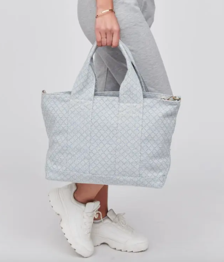 Dorret - Canvas Tote Bag (Sky Blue)
