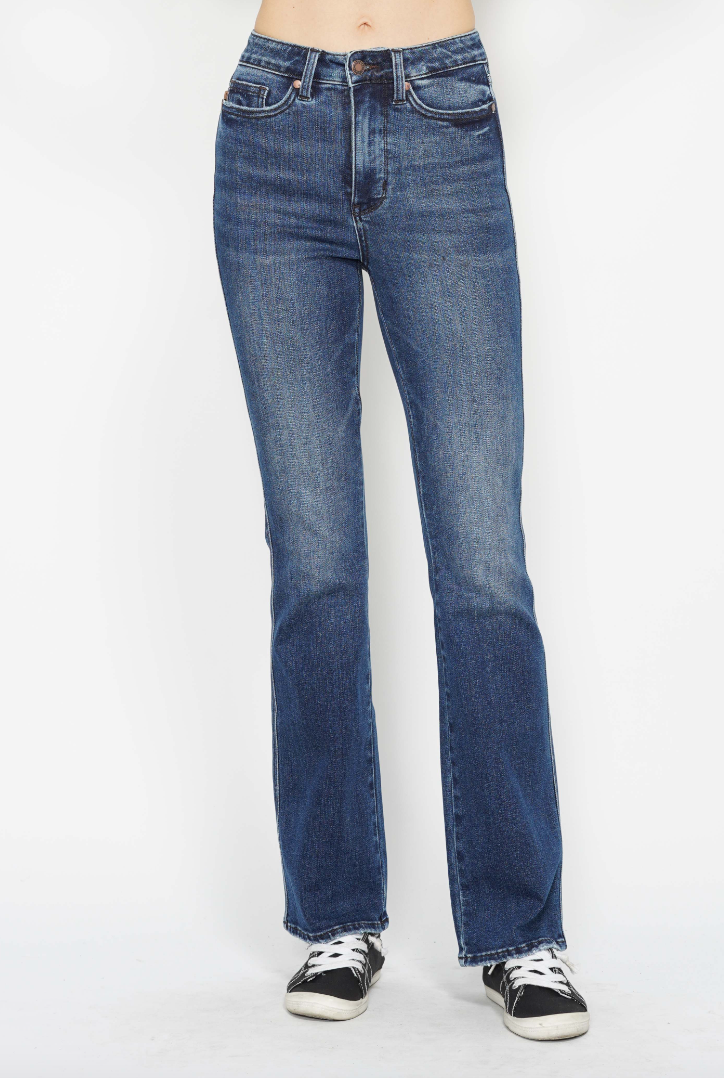 Adley - Hi-Rise Tummy Control Bootcut Jeans (Judy Blue)