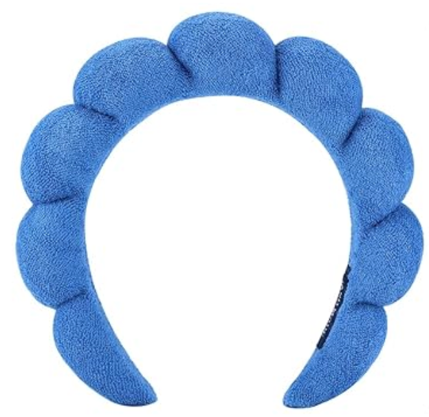 Terry Cloth Spa Headband - Blue