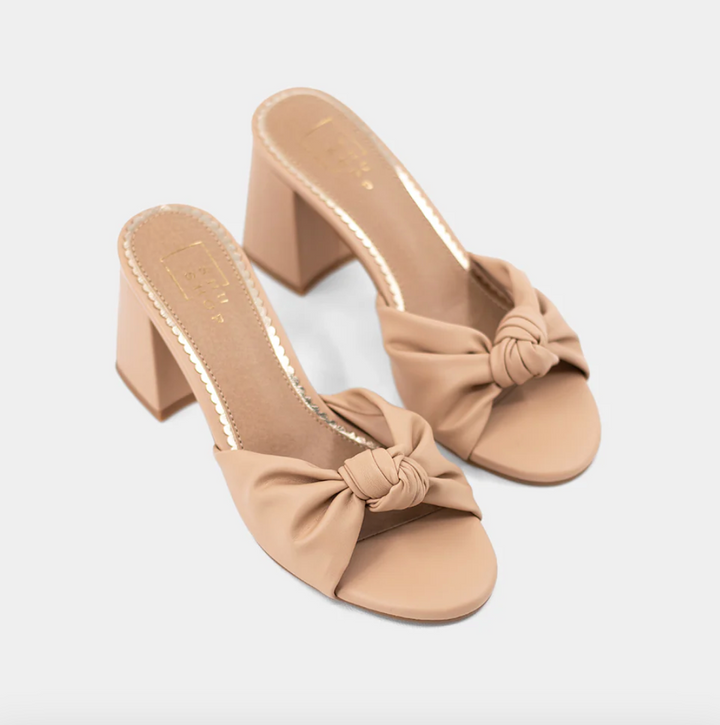 Emily - Nude Knotted Heels