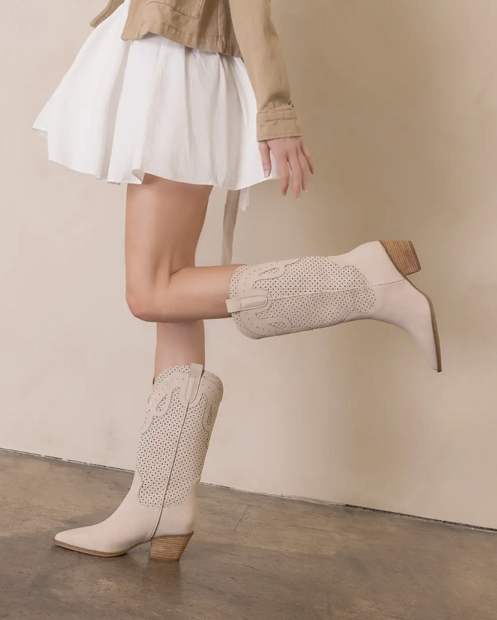 Gabby - Cut Out Western Boots