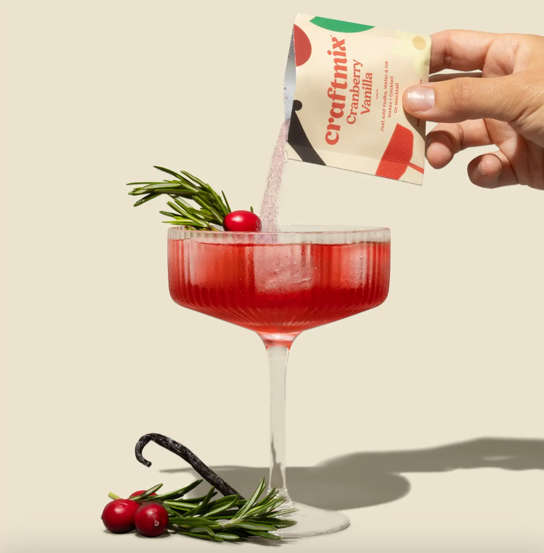 Craftmix - Cranberry Vanilla Cocktail / Mocktail Mixer