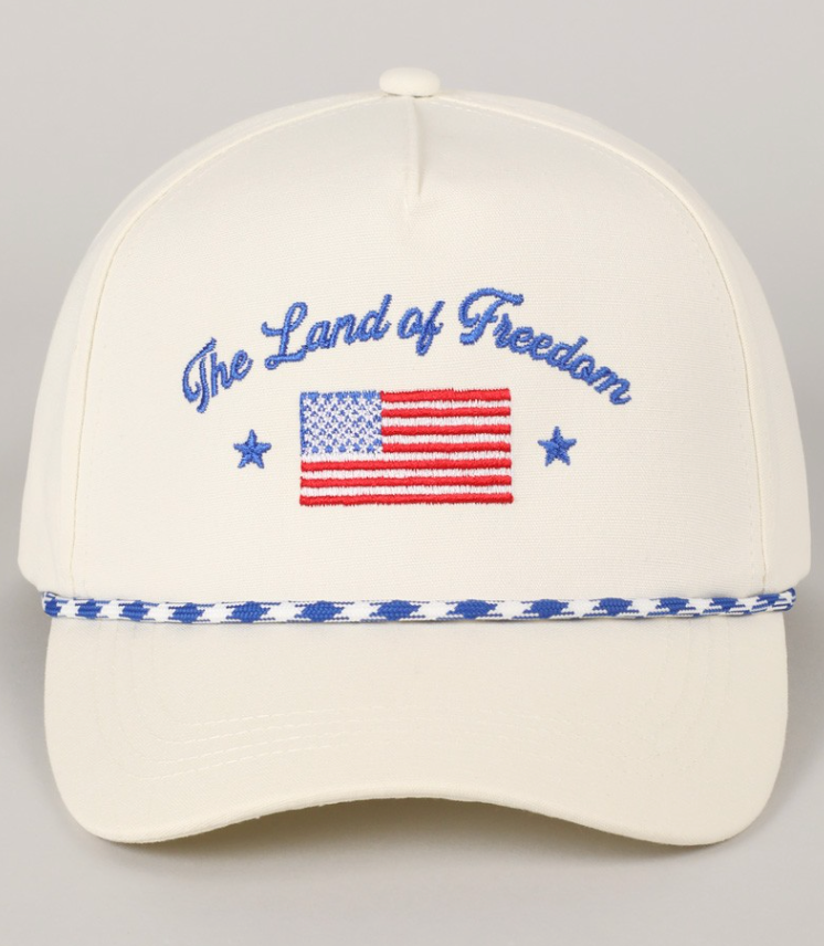 The Land of Freedom Trucker Hat - (Blue)