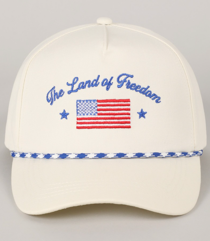 The Land of Freedom Trucker Hat - (Blue)