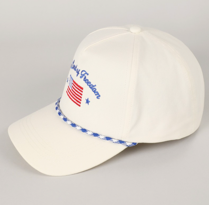 The Land of Freedom Trucker Hat - (Blue)