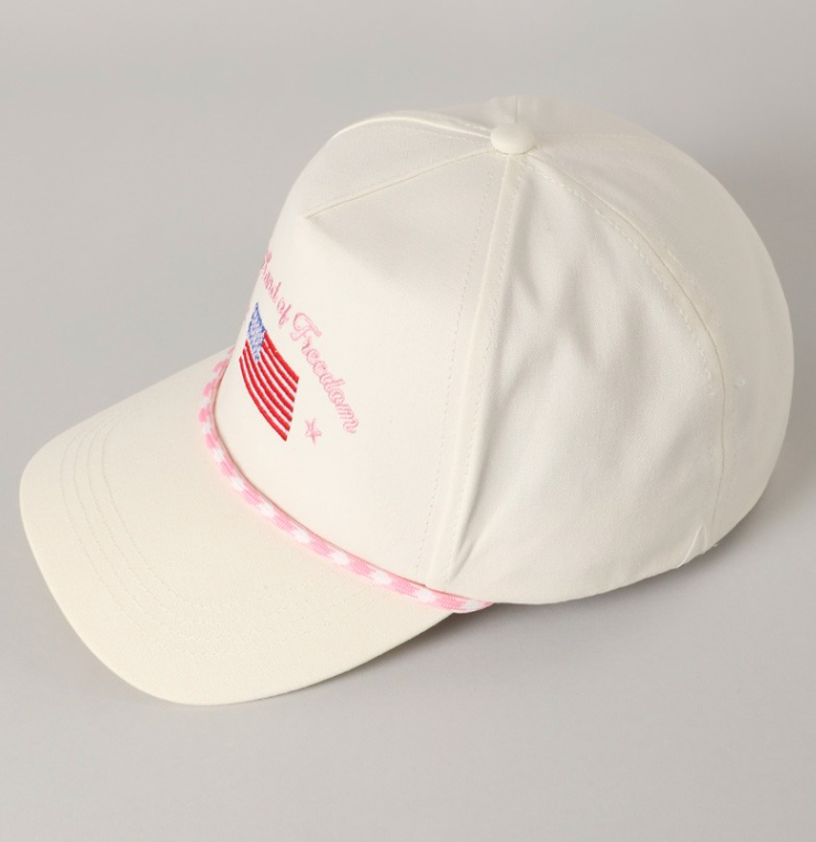 The Land of Freedom Trucker Hat - (Pink)