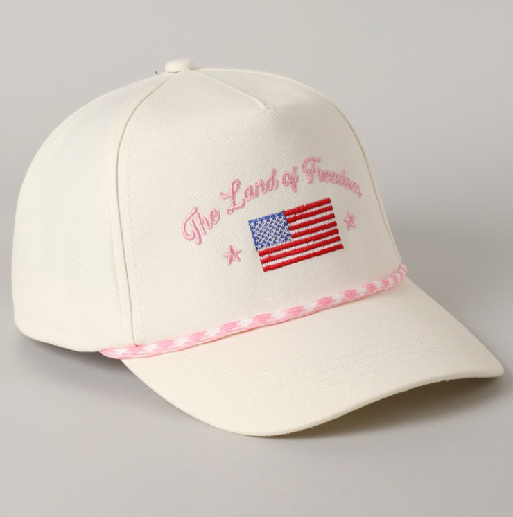 The Land of Freedom Trucker Hat - (Pink)