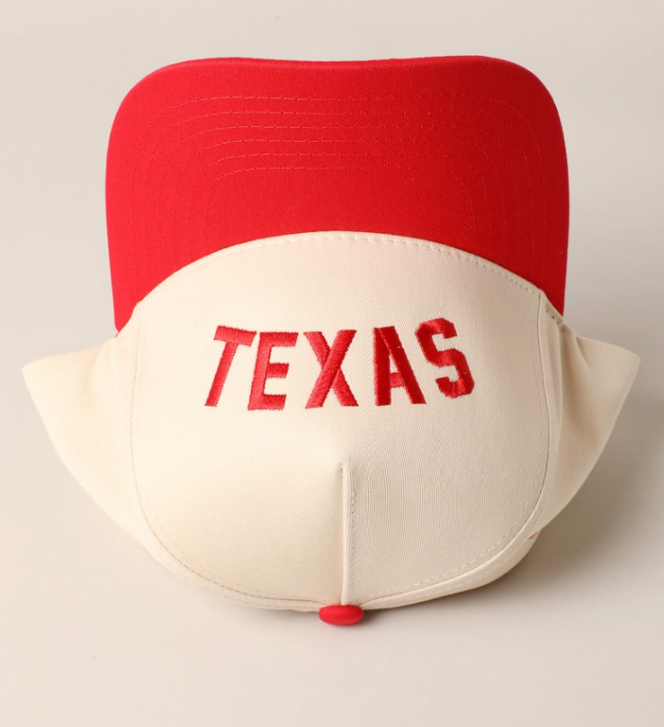 Upside Down Texas Trucker Hat - (Red)
