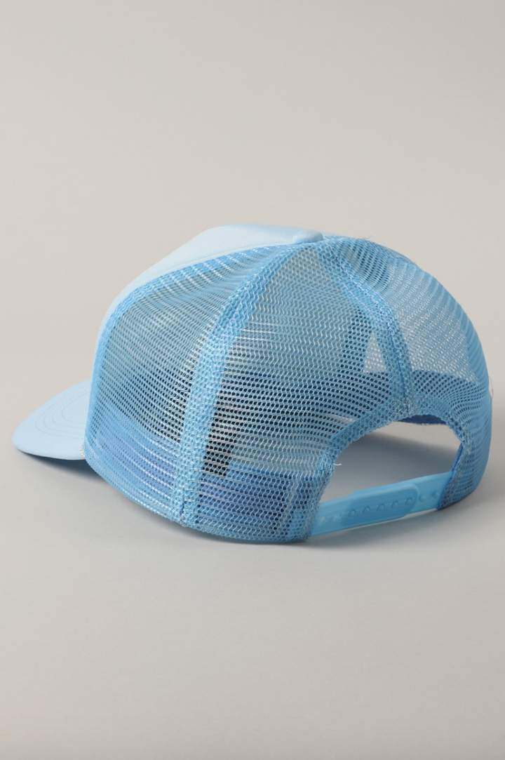 American Sweetheart Trucker Hat - (Baby Blue)