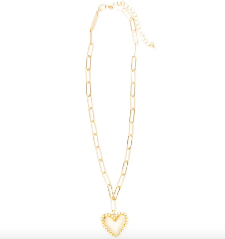 Winslow - Chunky Heart Link Necklace