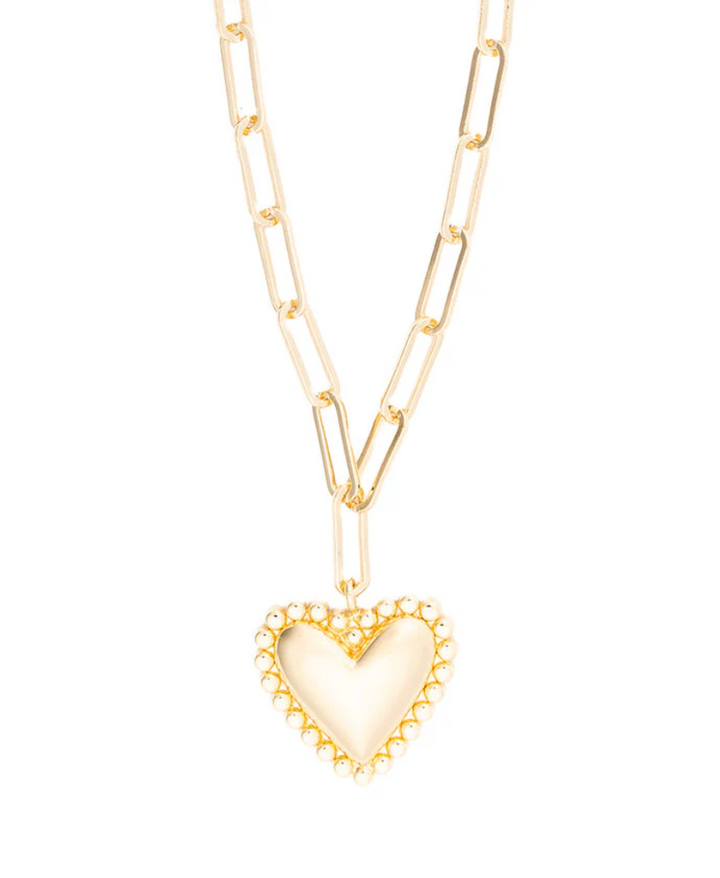 Winslow - Chunky Heart Link Necklace