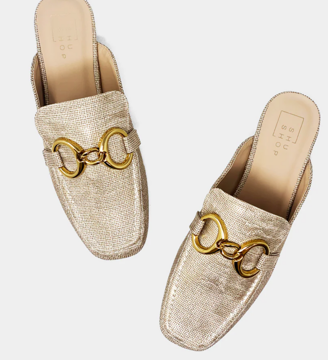 Andromeda - Gold Slip On Loafers