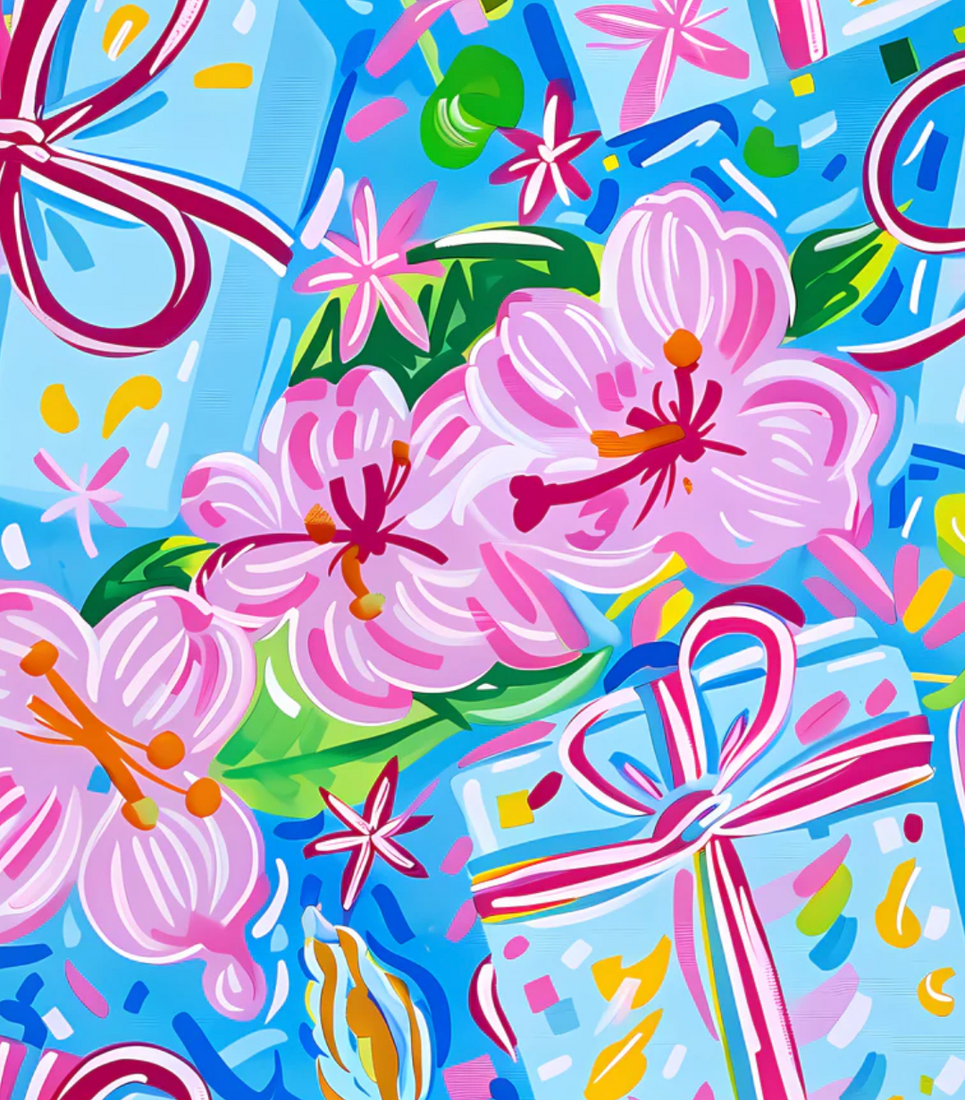 Beau Bottles - Preppy Happy Birthday Brushed Presents (Veuve Edition)