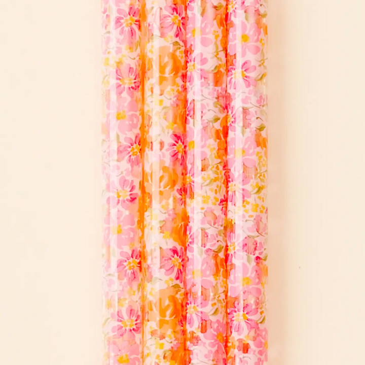 Tumbler Straw Set 40 oz. - Secret Garden Pink